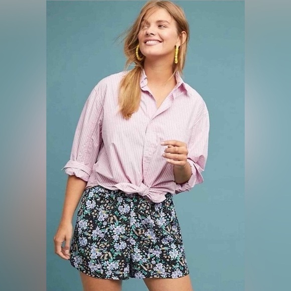 Anthropologie Pants - Anthropologie Ett:Twa Black Floral Printed Shorts - Size S